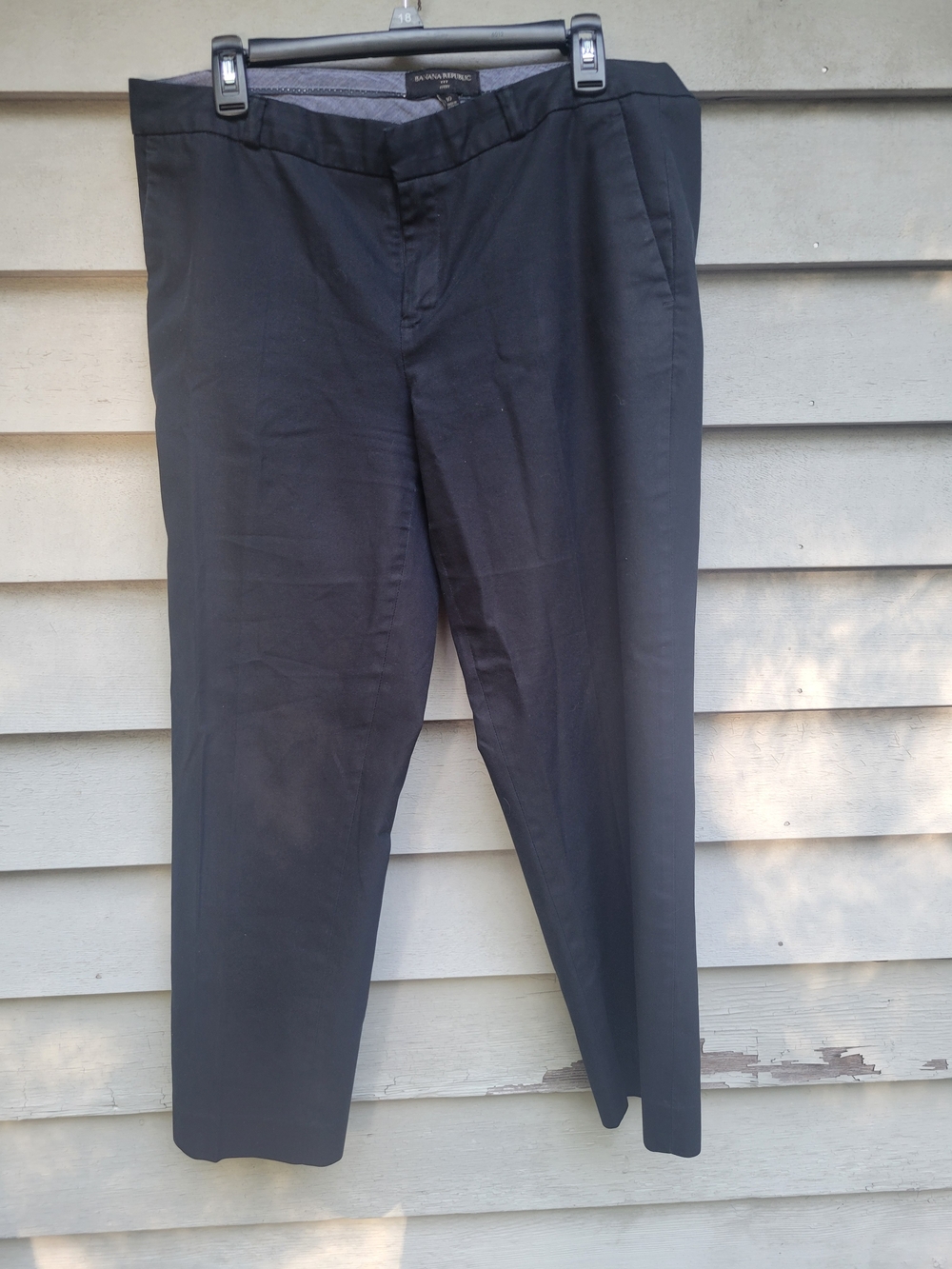 Banana Republic Men's Black Dress Pants - Tailored Straight